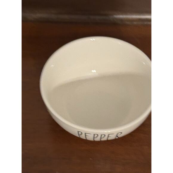 Rae Dunn Salt & Pepper dish cellars White Farmhouse Cottage Bowls - Picture 8 of 11